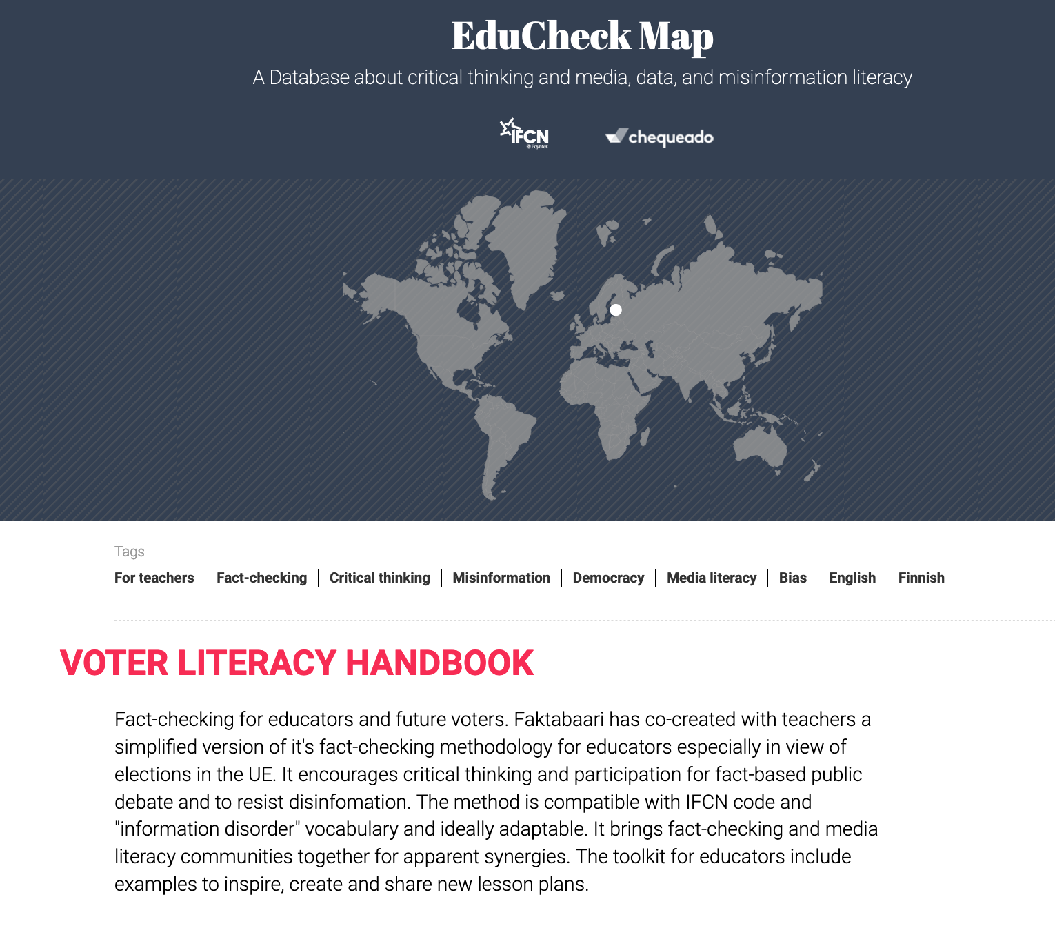 EDUCheck & FactBar EDU Voter literacy handbook